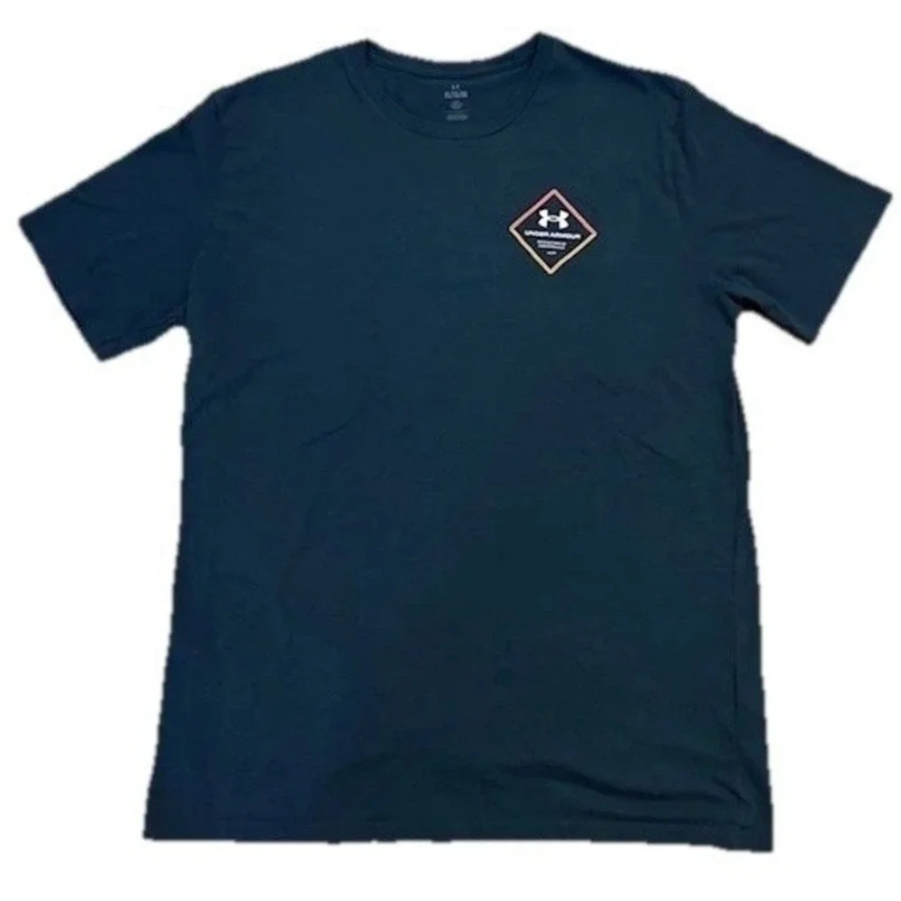 Under Armour T Shirt Men's XL Blue Originators‎ Of Performance Loose Fit
